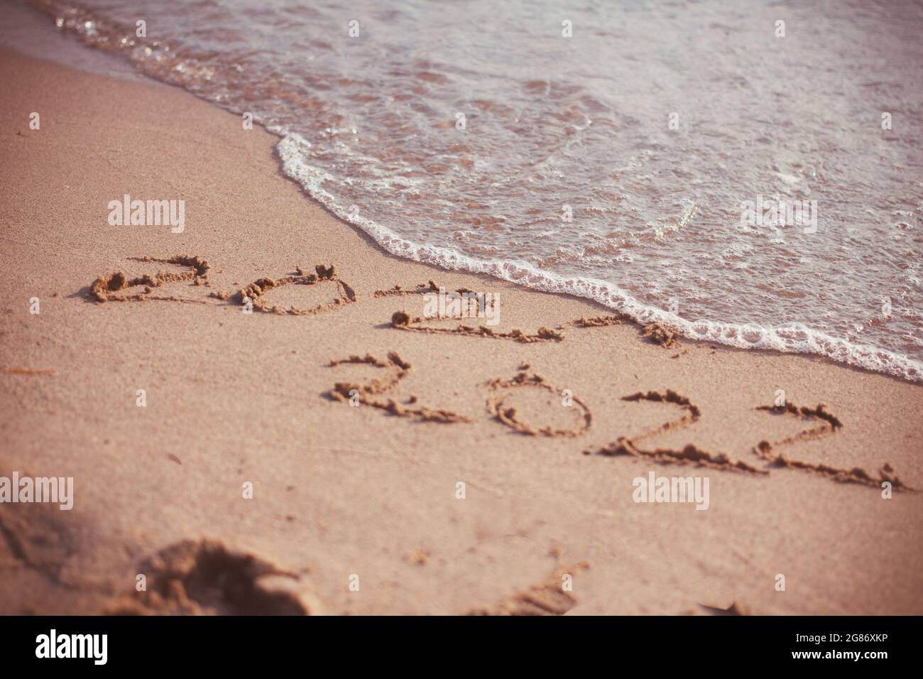 Happy new year 2021 sea hi-res stock photography and images - Alamy