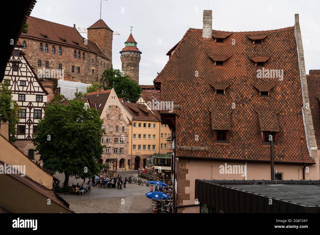 Nurnberg/Nuremberg Old Town Stock Photo
