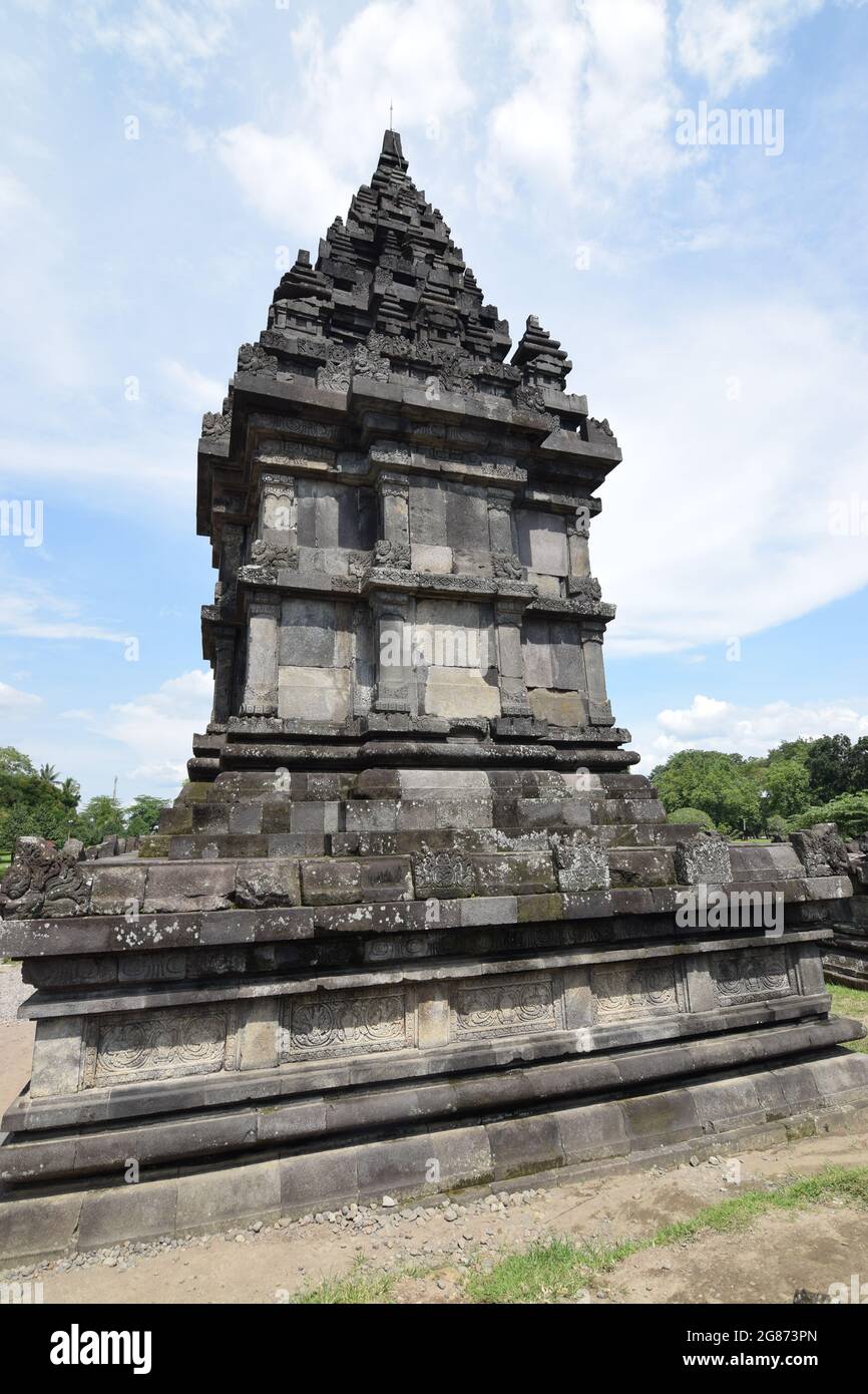 One of the many smaller temples of the Hindu Candi Prambanan in Java ...