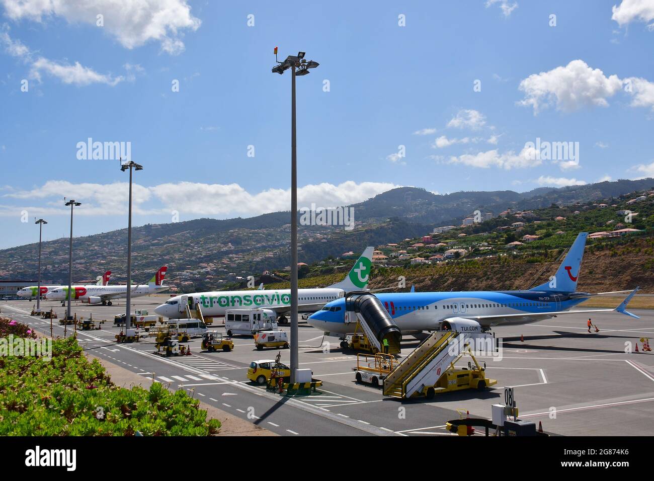 airport, Funchal, Madeira, Portugal, Europe Stock Photo