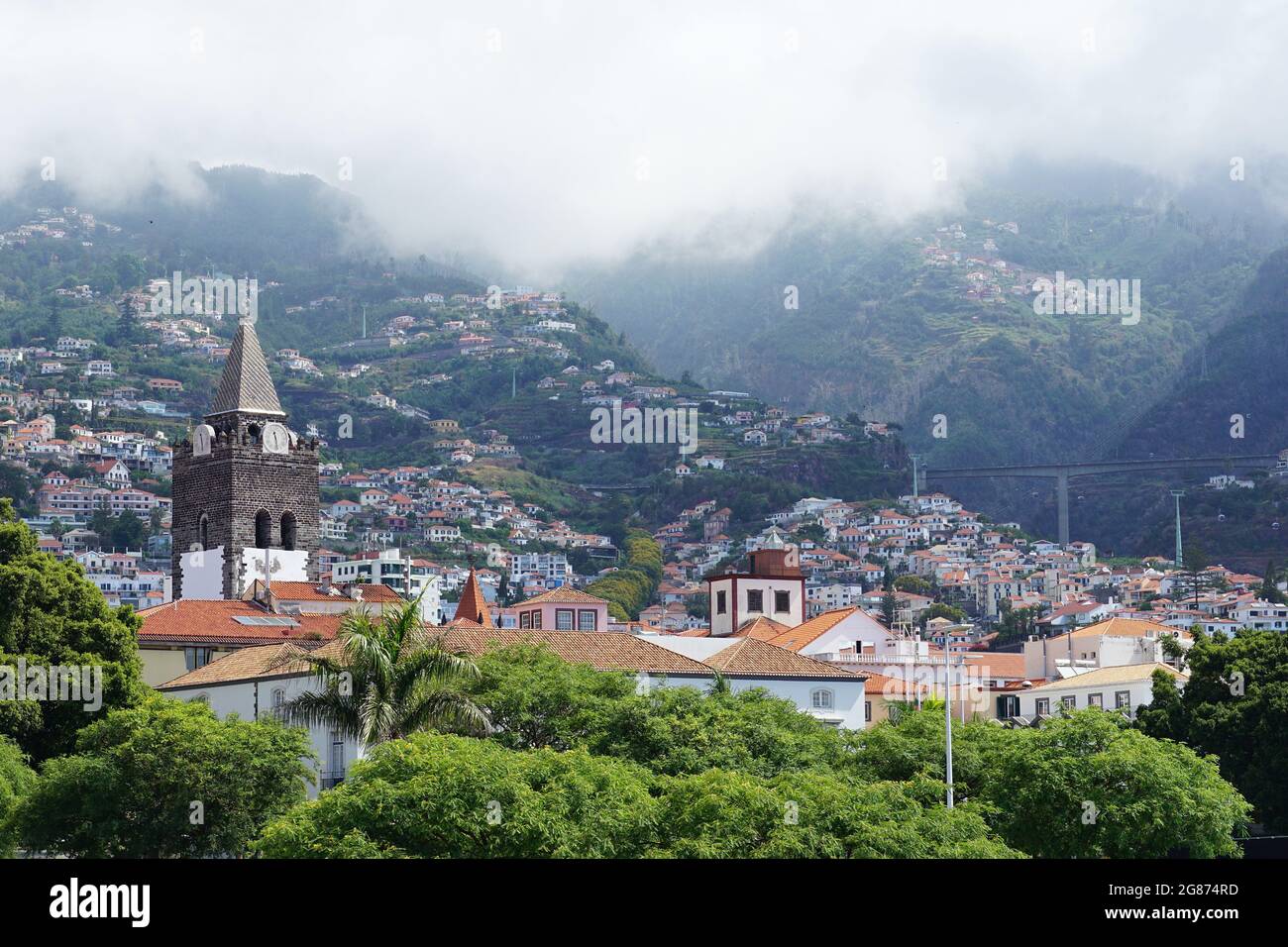 view of Funchal, Madeira, Portugal, Europe Stock Photo