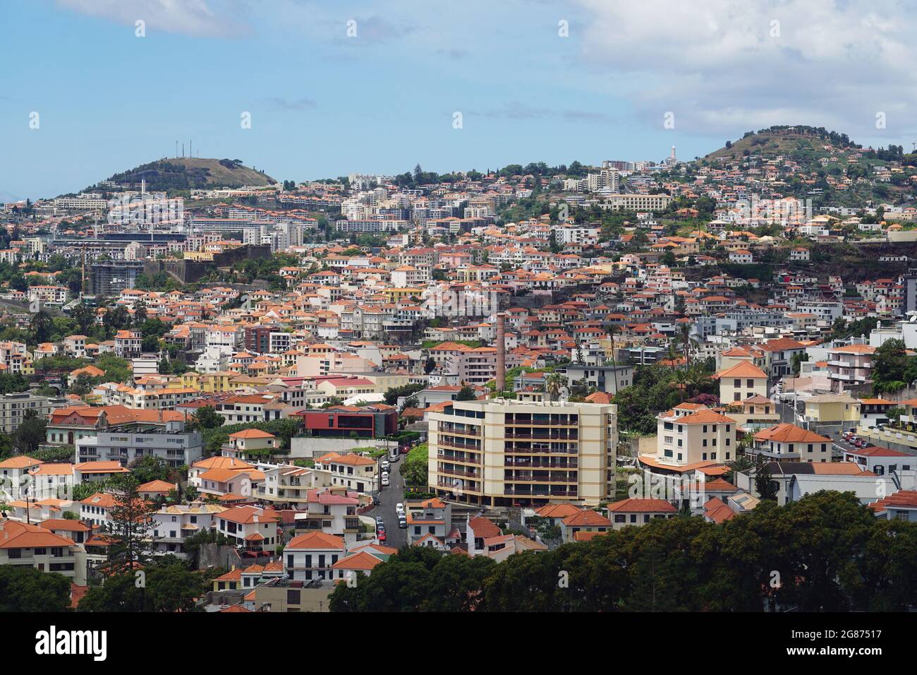 view of Funchal, Madeira, Portugal, Europe Stock Photo
