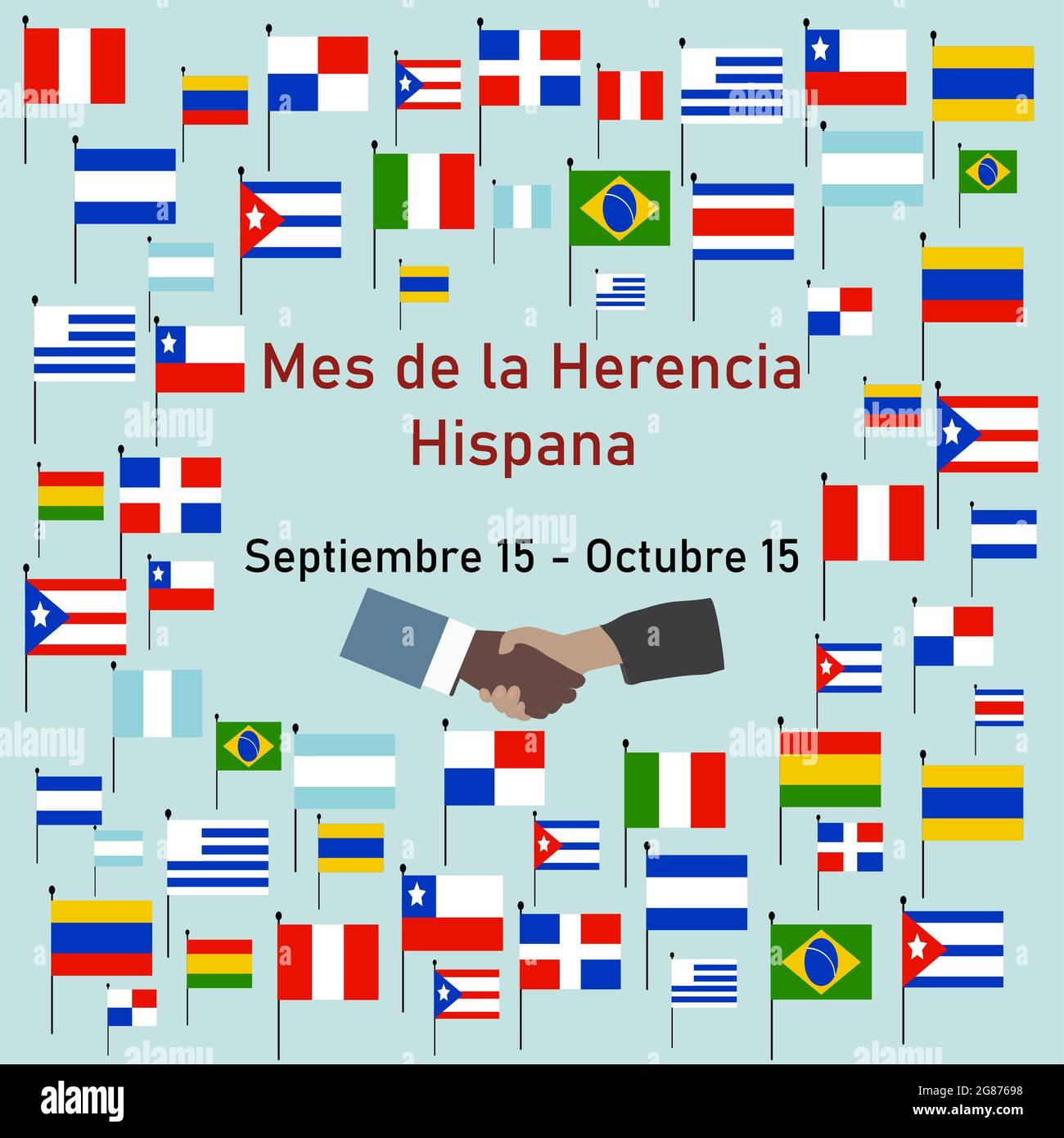 hispanic flags of the world
