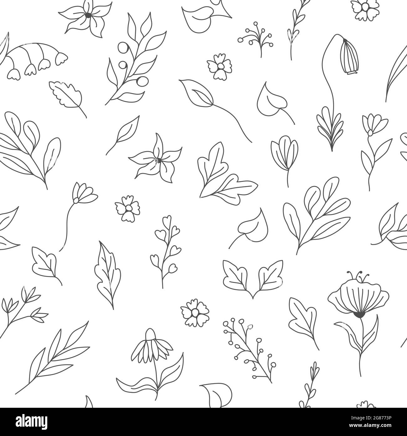 Seamless floral pattern for texture, textiles and simple backgrounds ...