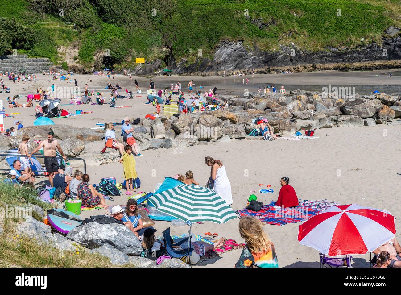 Rosscarbery, West Cork, Ireland. 17th July, 2021. Temperatures hit 27C