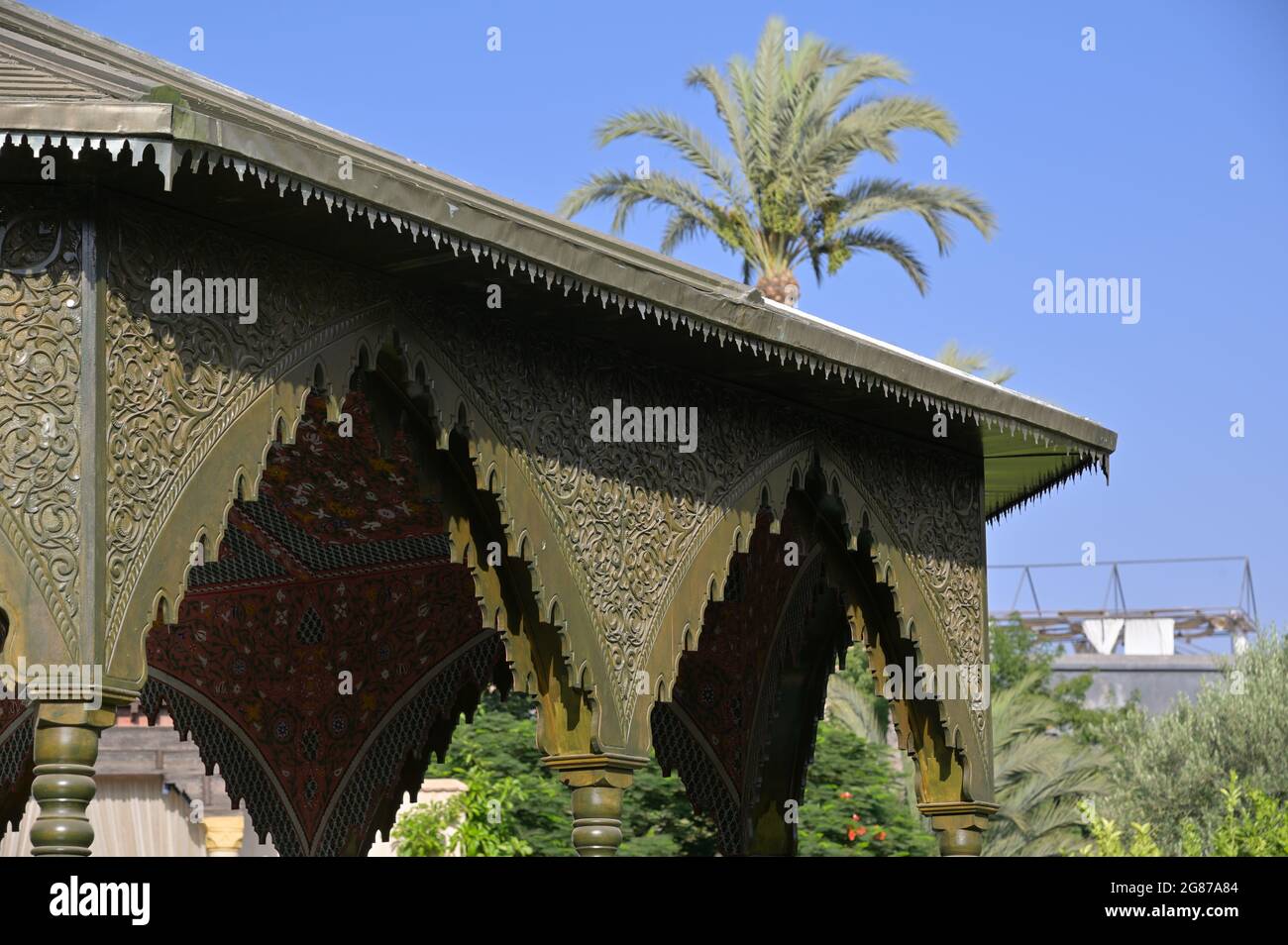Le Jardin Secret / The Secret Garden - a 19th century palace with traditional islamic gardens, Marrakesh MA Stock Photo