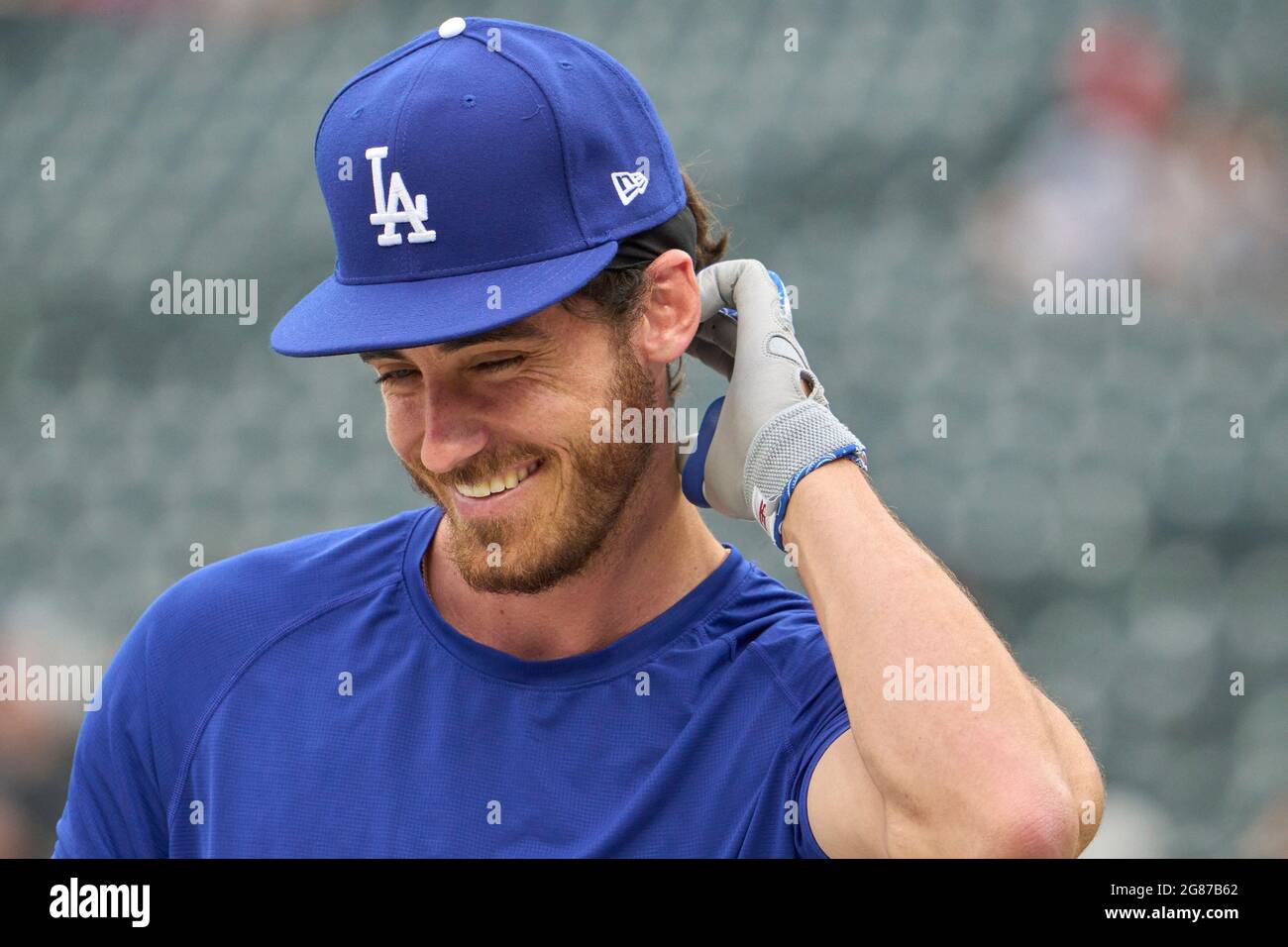 Los Angeles Dodgers outfielder Cody Bellinger (35) during an MLB regular  season game against the Arizona Diamondbacks, Sunday, July 11, 2021, in Los  A Stock Photo - Alamy