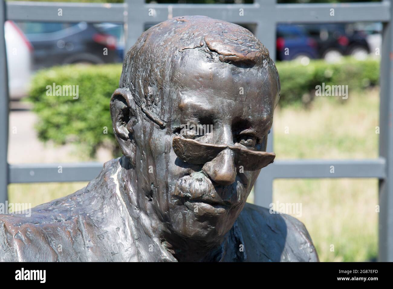 Gunter Grass Monument in Gdansk, Poland. July 12th 2021 © Wojciech Strozyk / Alamy Stock Photo *** Local Caption *** Stock Photo