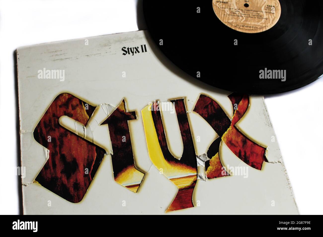 Progressive rock and hard rock band, Styx music album on vinyl record LP  disc. Titled: Styx II album cover Stock Photo - Alamy