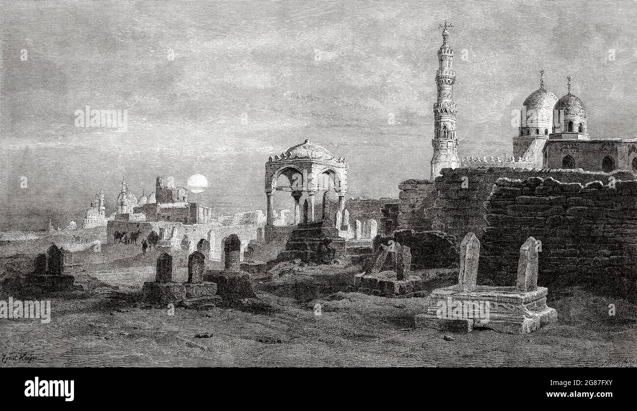 The Tombs of the Caliphs, City of the Dead, Cairo. Egypt, North Africa ...