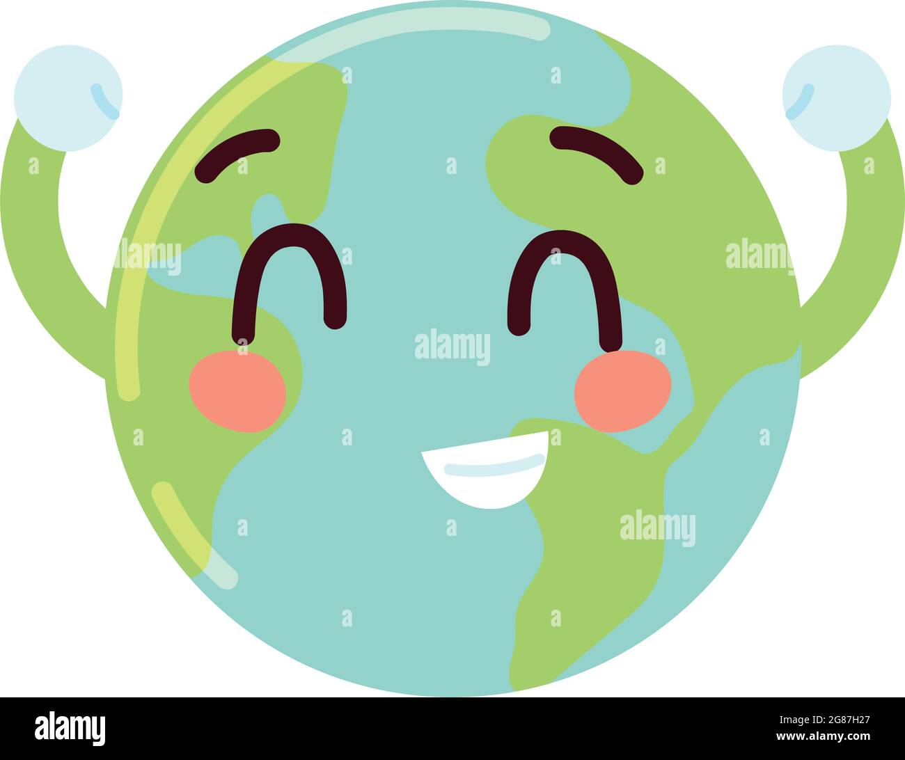 happy cute earth Stock Vector Image & Art - Alamy