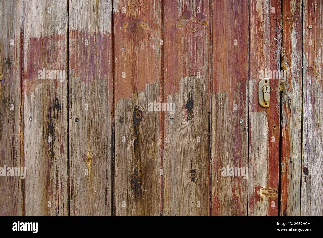 Closeup shot wooden fence hi-res stock photography and images - Alamy