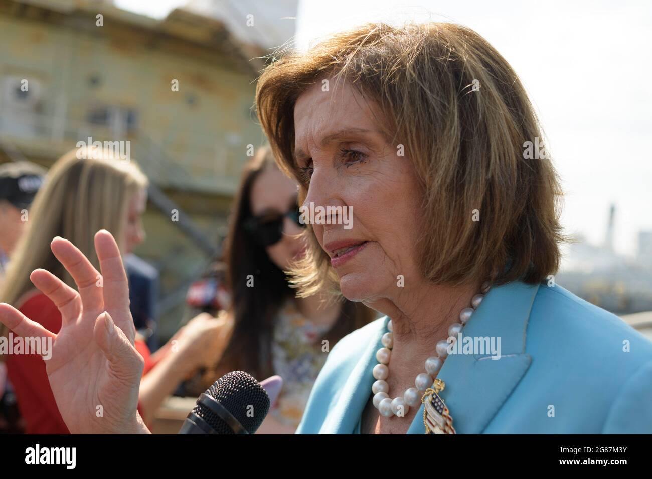 July 17, 2021, San Diego, California, USA: Speaker of the House Nancy ...