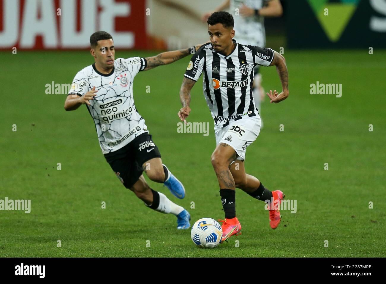 Sao Paulo Sp 17 07 21 Corinthians X Atletico Mineiro Allan And Gabriel During The Game Between Corinthians And Atletico Mineiro Held At Neo Quimica Arena In Sao Paulo Sp The Match Sao Paulo Sp 17 07 21 Corinthians X Atletico Mineiro Allan And Gabriel During The Game Between Corinthians And Atletico Mineiro Held At Neo Quimica Arena In Sao Paulo Sp The Match