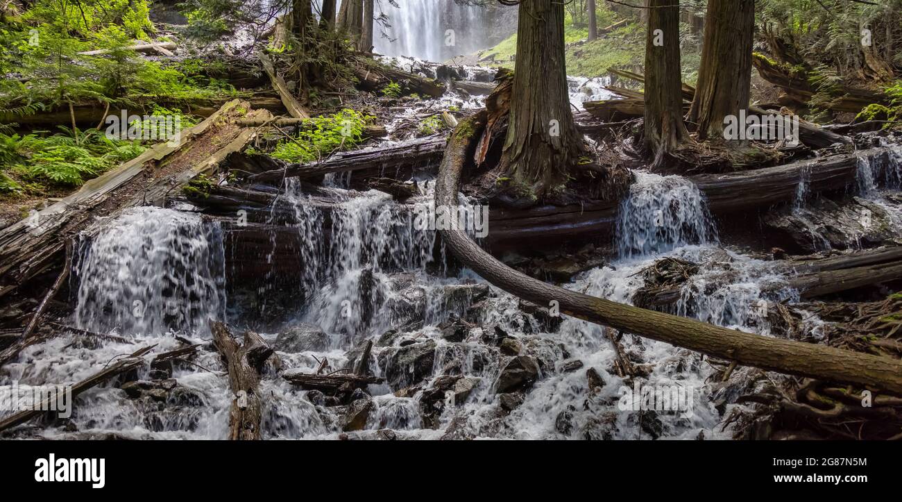 Bridal Veil Falls Provincial Park near Chilliwack Stock Photo