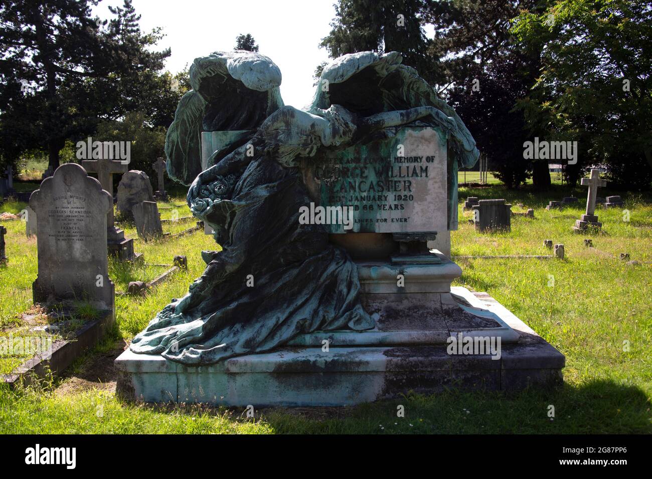 The Lancaster memorial East Sheen Cemetery, Richmond, United Kingdom