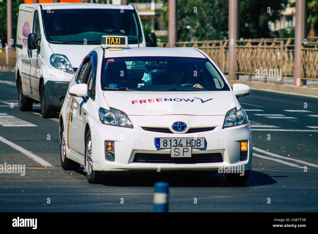 Seville taxi cab hires stock photography and images Alamy