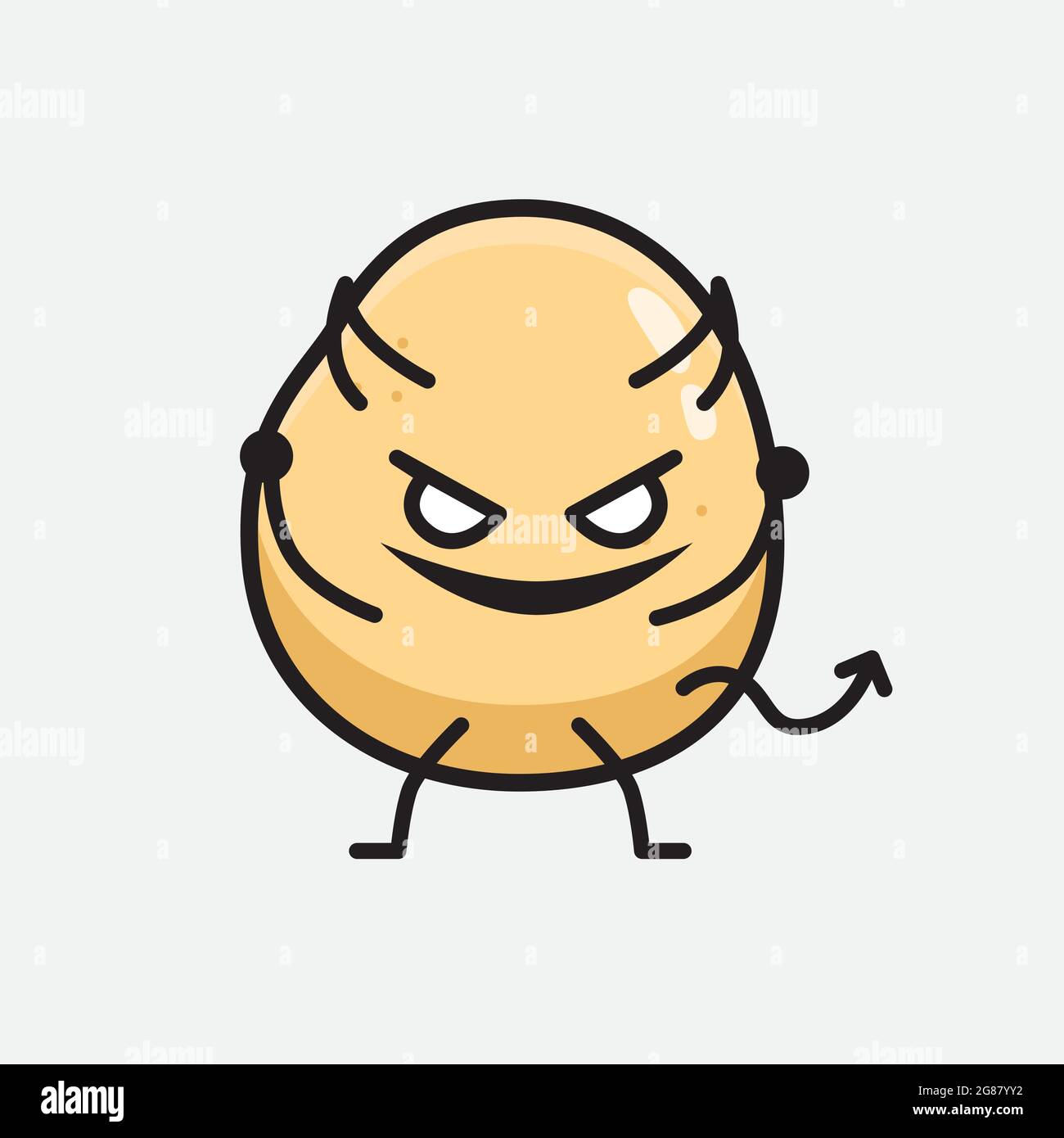 Cartoon potato illustration Cartoon potato drawing color and black and  white staple vegetable food vector clip art  CanStock