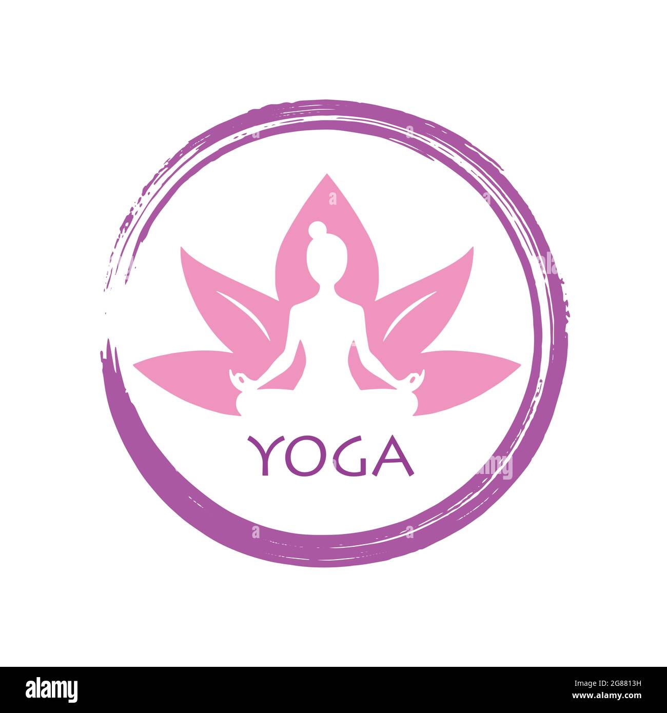 Lotus Yoga Zen Vector Logo Template Illustration Design Stock ...