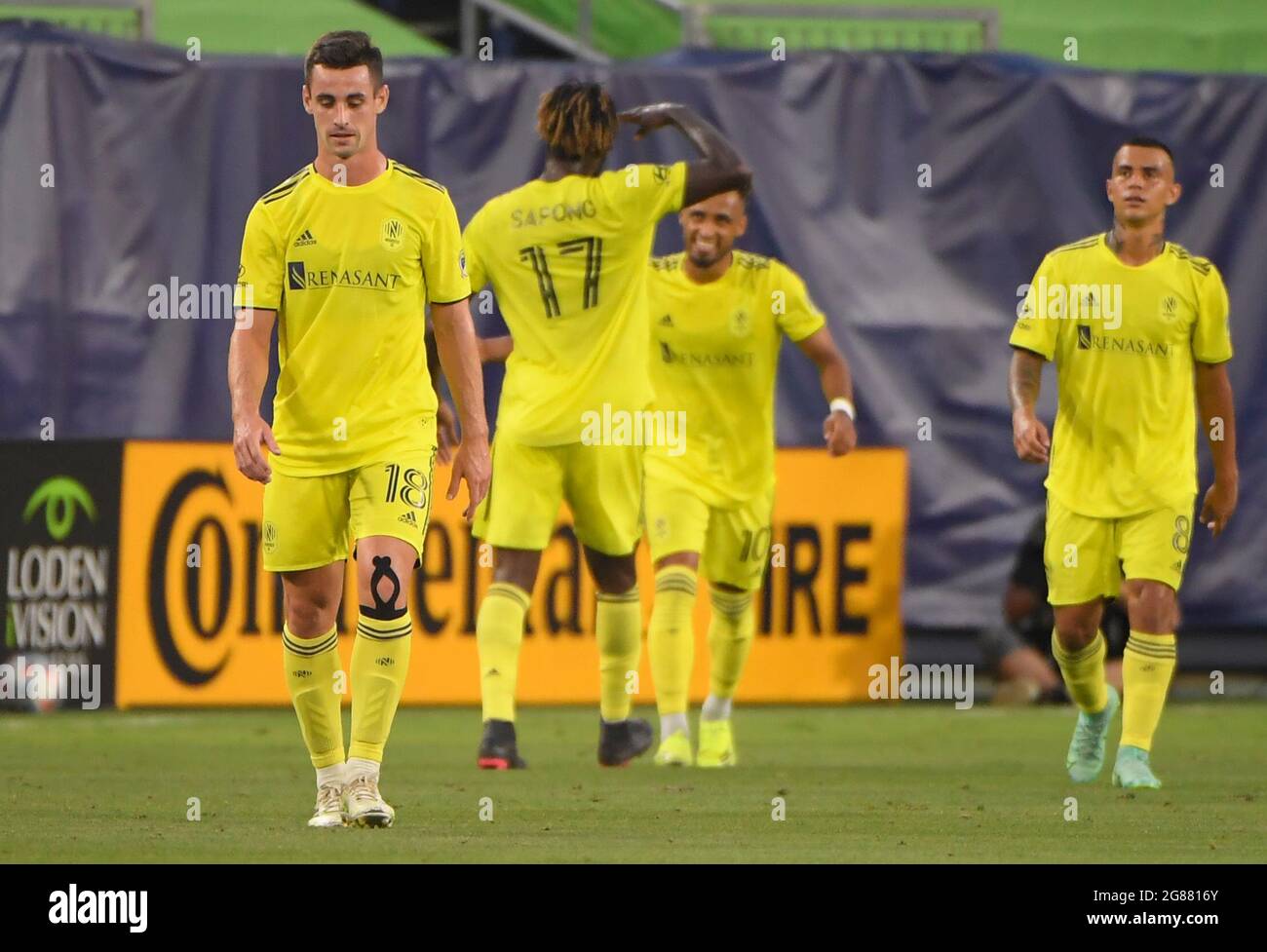 July 17, 2021: during an MLS game between Chicago Fire FC and Nashville SC at Nissan Stadium in Nashville TN Steve Roberts/CSM Stock Photo