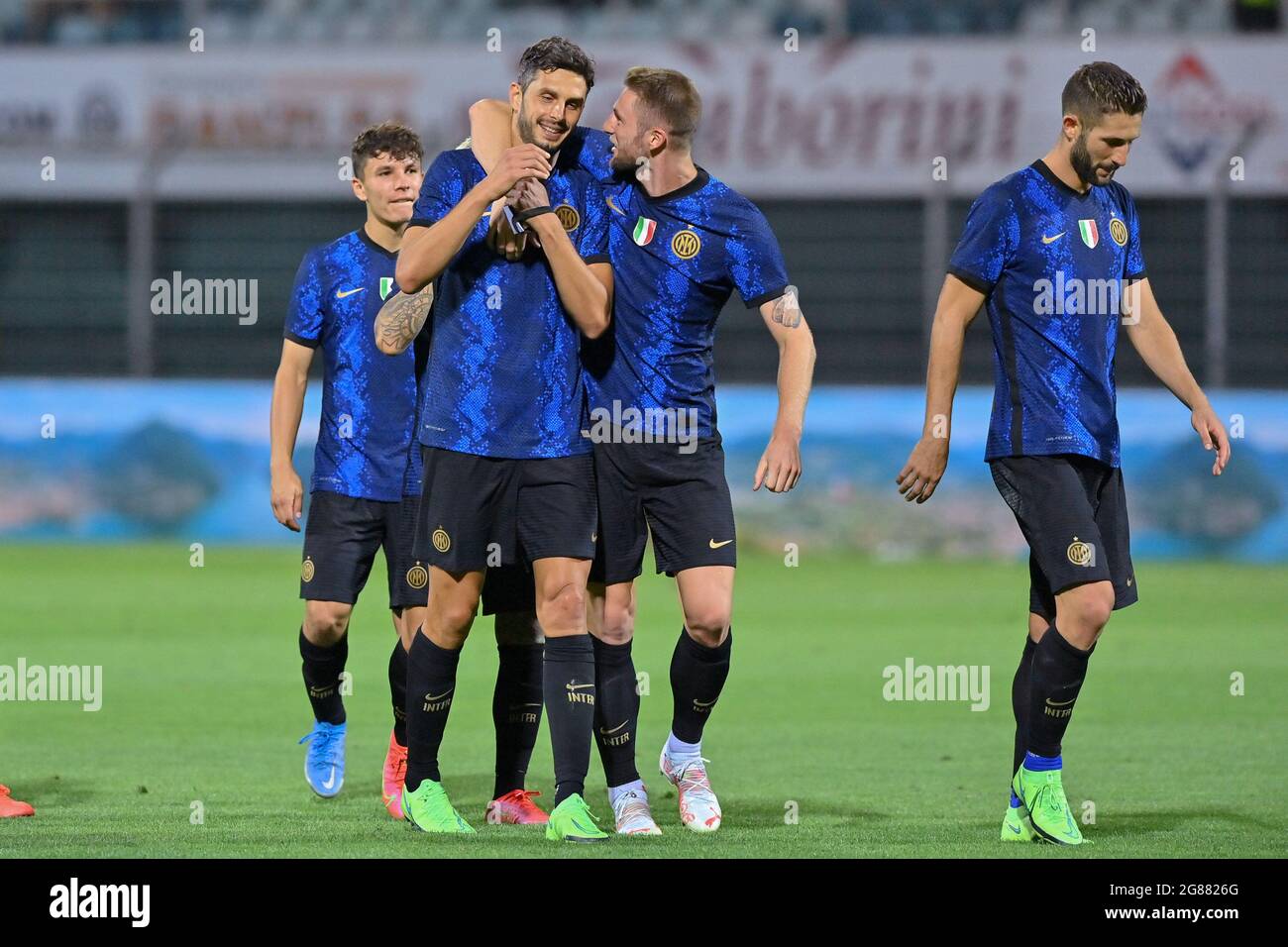 Lugano, Switzerland. 17th July, 2021. Lugano before the Friendly match  between FC Lugano and FC Internazionale