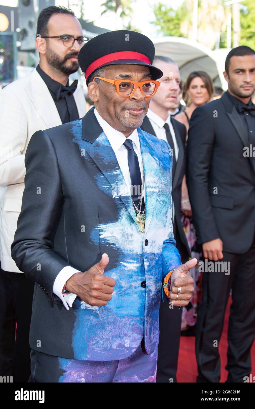 Cannes, France. 17th July, 2021. spike lee attends the final screening of 'OSS 117: From Africa With Love' and closing ceremony Credit: Imagespace/Alamy Live News Stock Photo