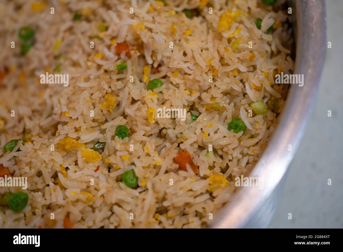 Nigerian Fried Vegetable Rice in a pot ready to eat Stock Photo Alamy