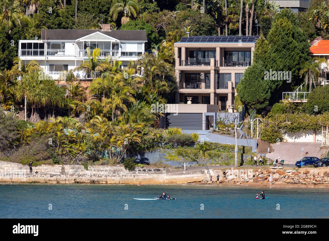Australian homes, Palm Beach suburb in Sydney and luxury waterfront homes with an ocean view