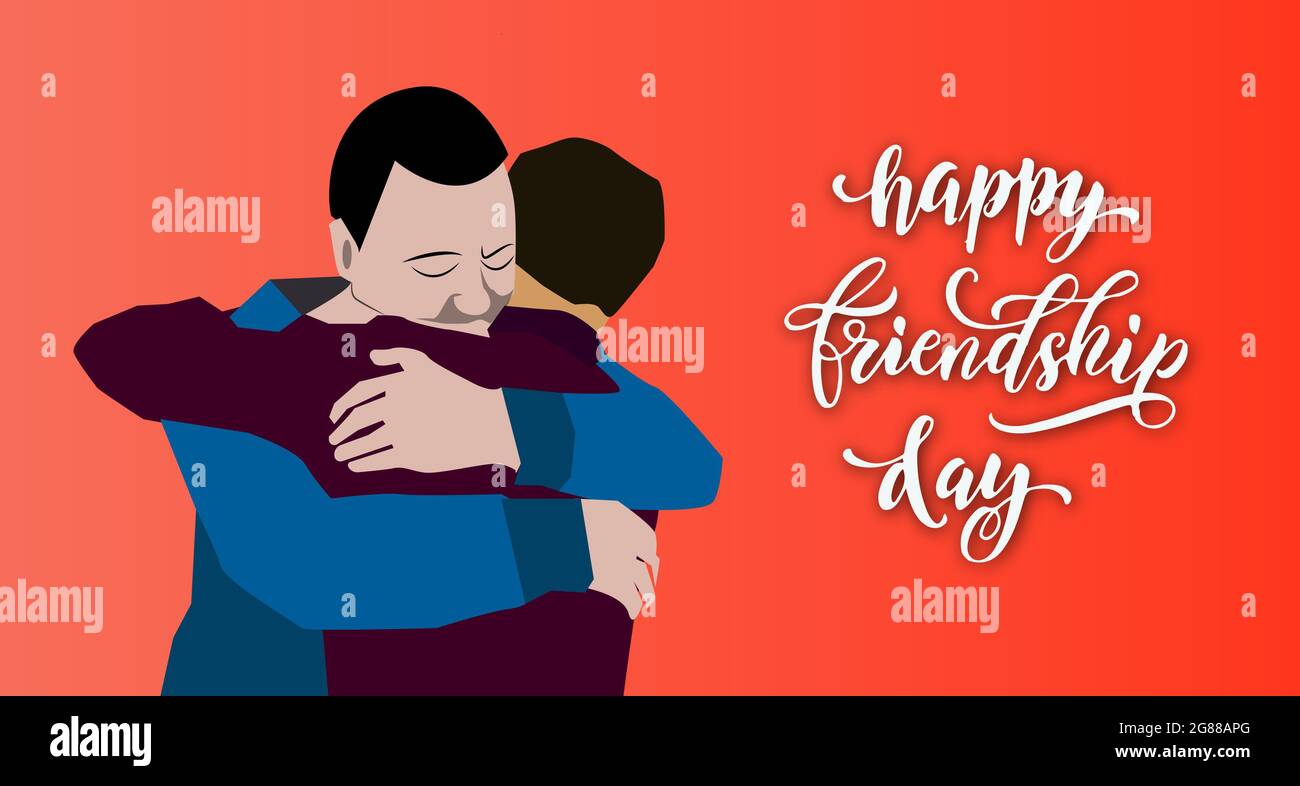 Cartoon illustration two friends hugging hi-res stock photography and images - Alamy Cartoon illustration two friends hugging hi-res stock photography and images - Alamy