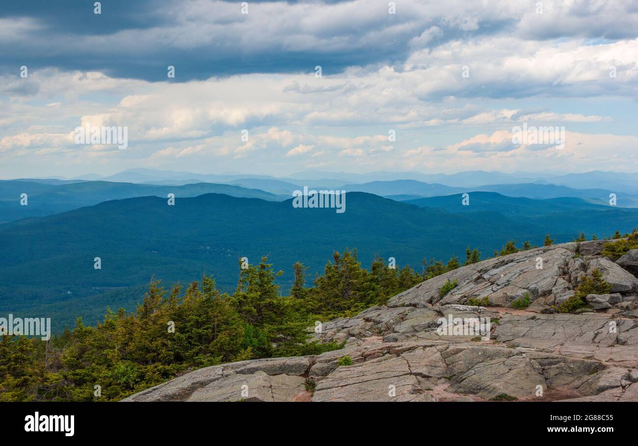 Northern View From Mt Kearsarge Summit Towards Ragged Mountain