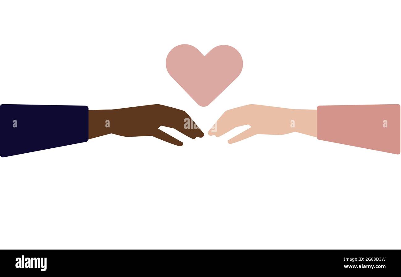 Different colour hands Stock Vector Images Alamy