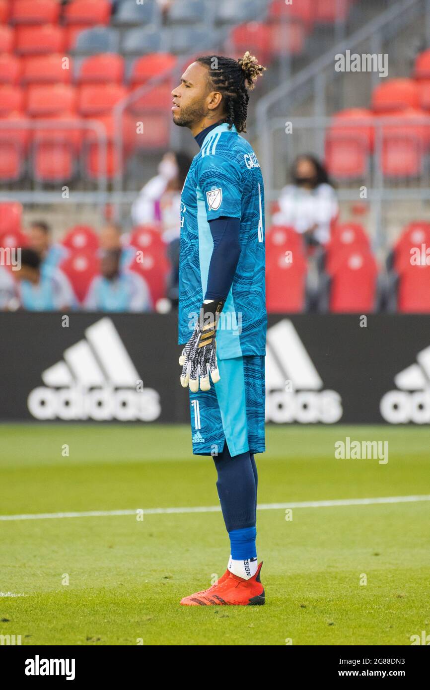 Toronto, Canada. 17th July, 2021. Pedro Gallese (1) in action during the MLS game between between Toronto FC and Orlando City SC at BMO Field. (Final score; Toronto FC 1-1 Orlando City SC). (Photo by Angel Marchini/SOPA Images/Sipa USA) Credit: Sipa USA/Alamy Live News Stock Photo