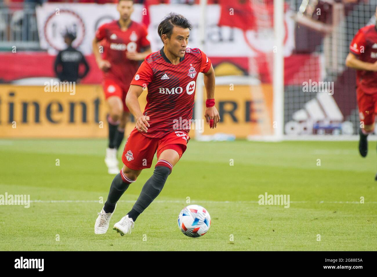 Toronto, Canada. 17th July, 2021. Tsubasa Endoh (31) in action during