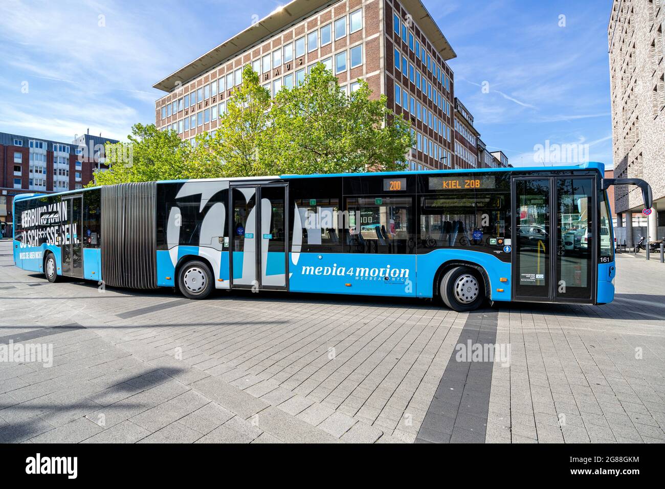 VKP Verkehrsbetriebe Kreis Plön Mercedes-Benz Citaro G articulated bus in Kiel, Germany Stock Photo