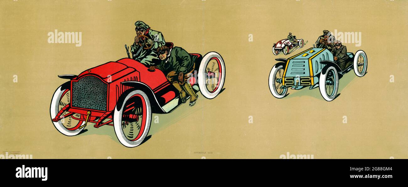 Motor car 1800s illustration hi-res stock photography and images - Alamy