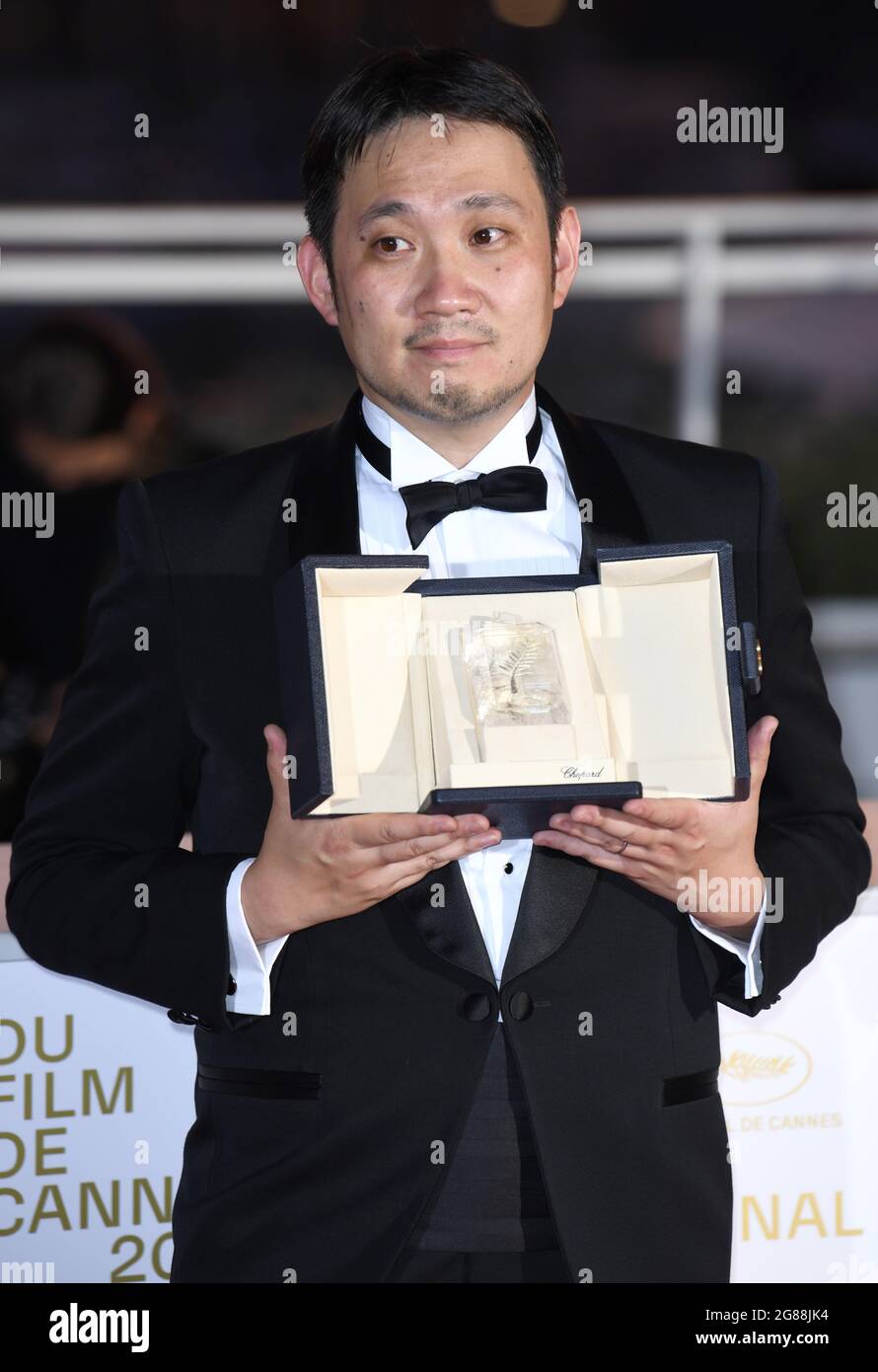 Cannes, France, 17 July 2021 Ryusuke Hamaguchi, Best Screenplay Prize for Drive My Car attending the Winners photocall, held at the Palais des Festival. Part of the 74th Cannes Film Festival. Credit: Doug Peters/EMPICS/Alamy Live News Stock Photo