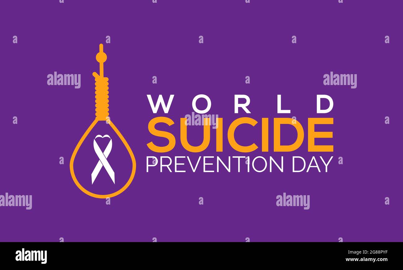 World suicide prevention day banner, poster, card, background design. Stock Vector