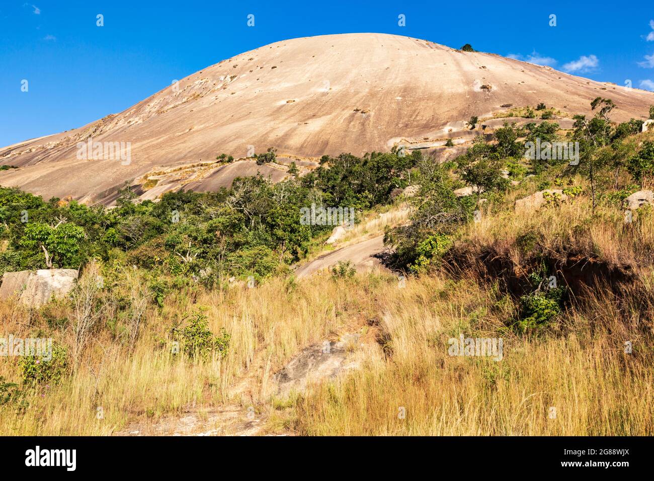 Sibebe mountain near Mbabane, the capital city of Swaziland, Eswatini Stock Photo