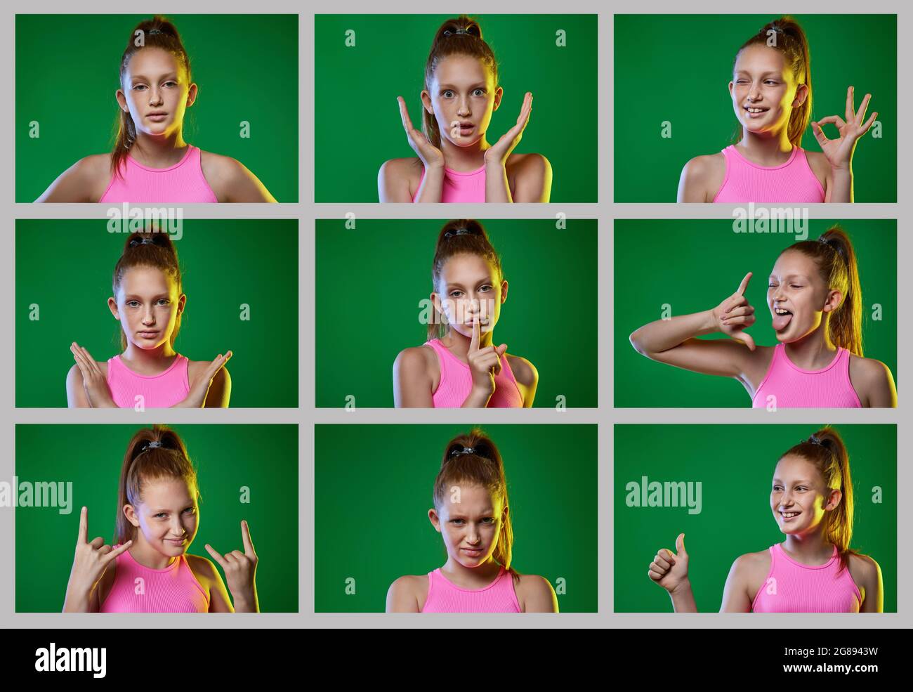 collage of kids faces with different positive and negative emotions ...