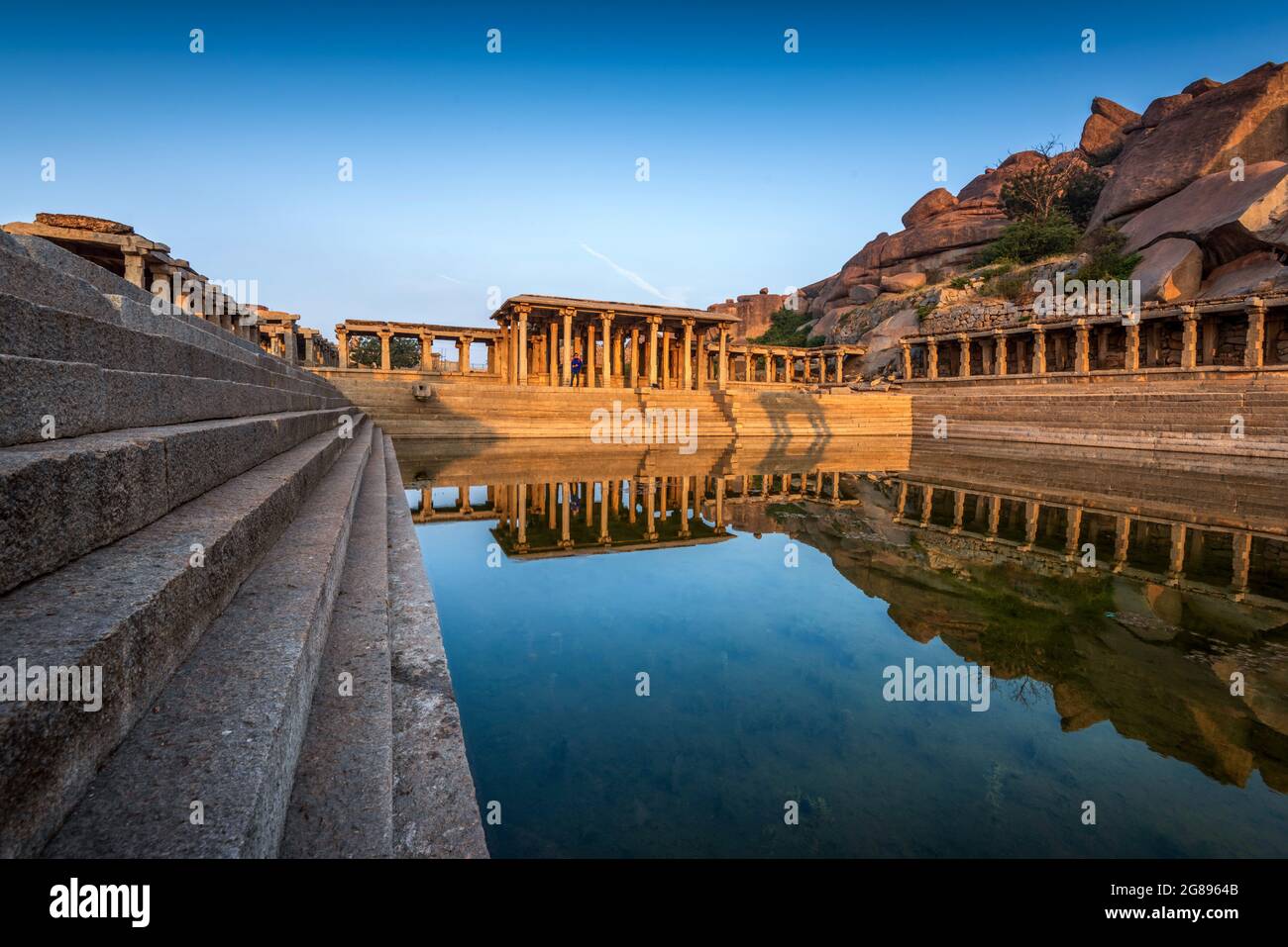 Hampi, Karnataka, India January 14, 2020 View of sunrise at