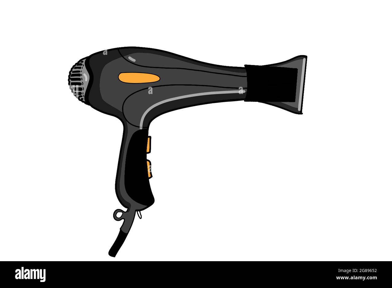 hair dryer or blow dryer illustration Stock Photo Alamy