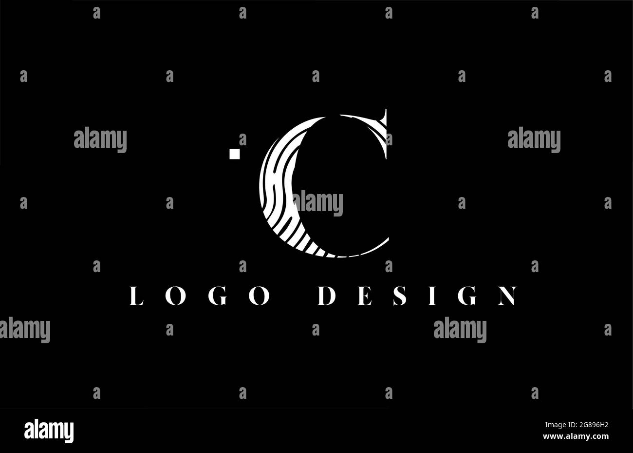 C letter alphabet logo icon. Pattern design for company and business ...
