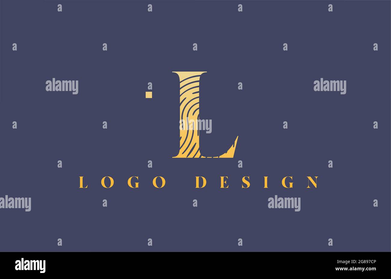 alphabet letter L logo icon in blue and yellow. Design for company ...