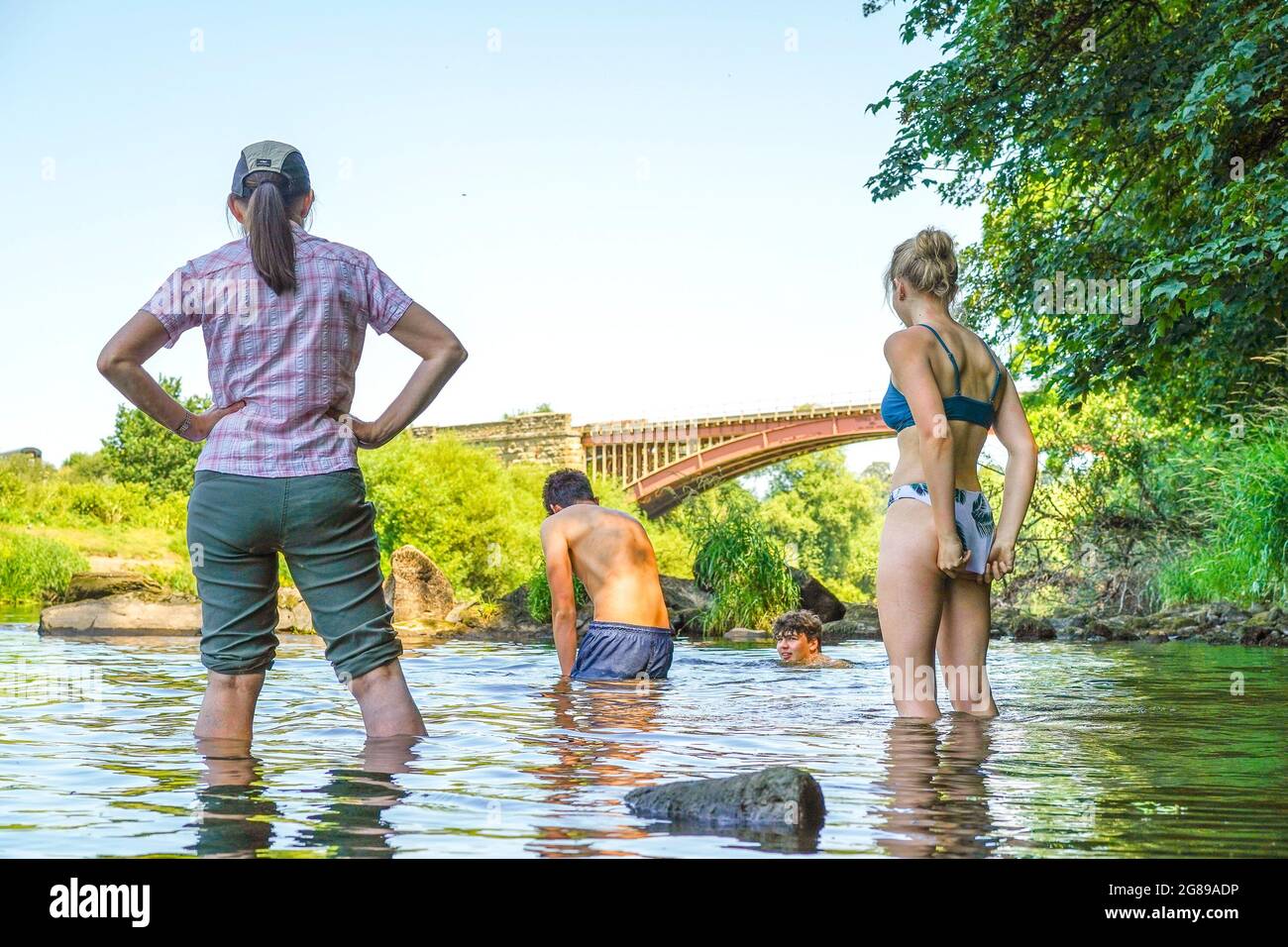 Arley, UK. 18th July, 2021. UK weather as Britain continues to sizzle