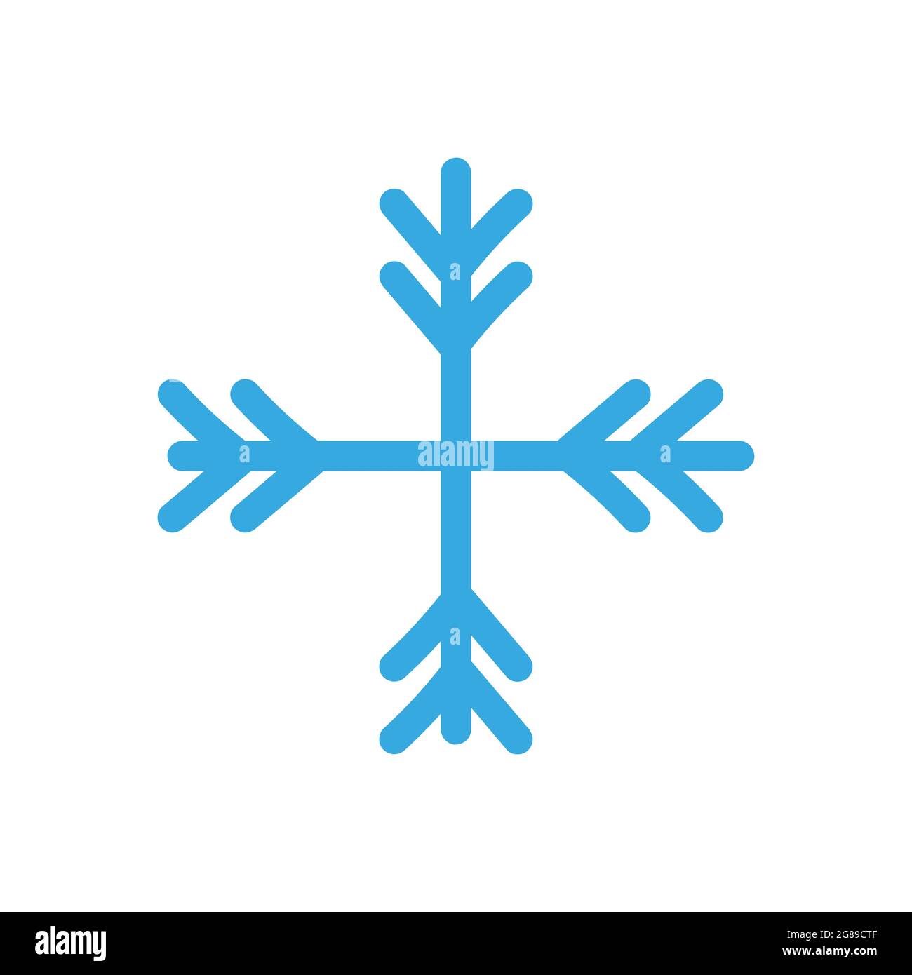 Snowflake Vector Christmas Icon Snow isolated on white backgrounds ...