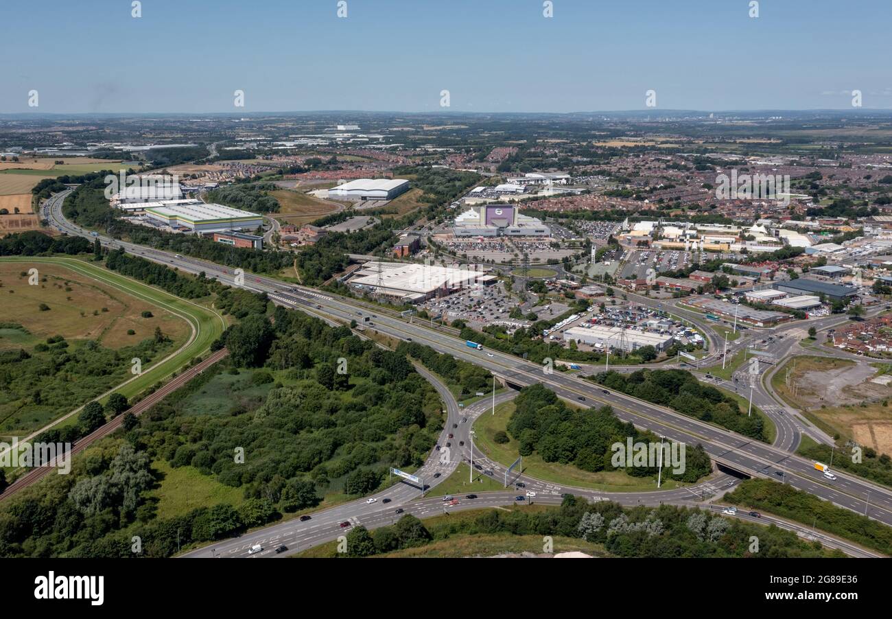 Xscape Castleford, West Yorkshire leisure and retail park, close to the