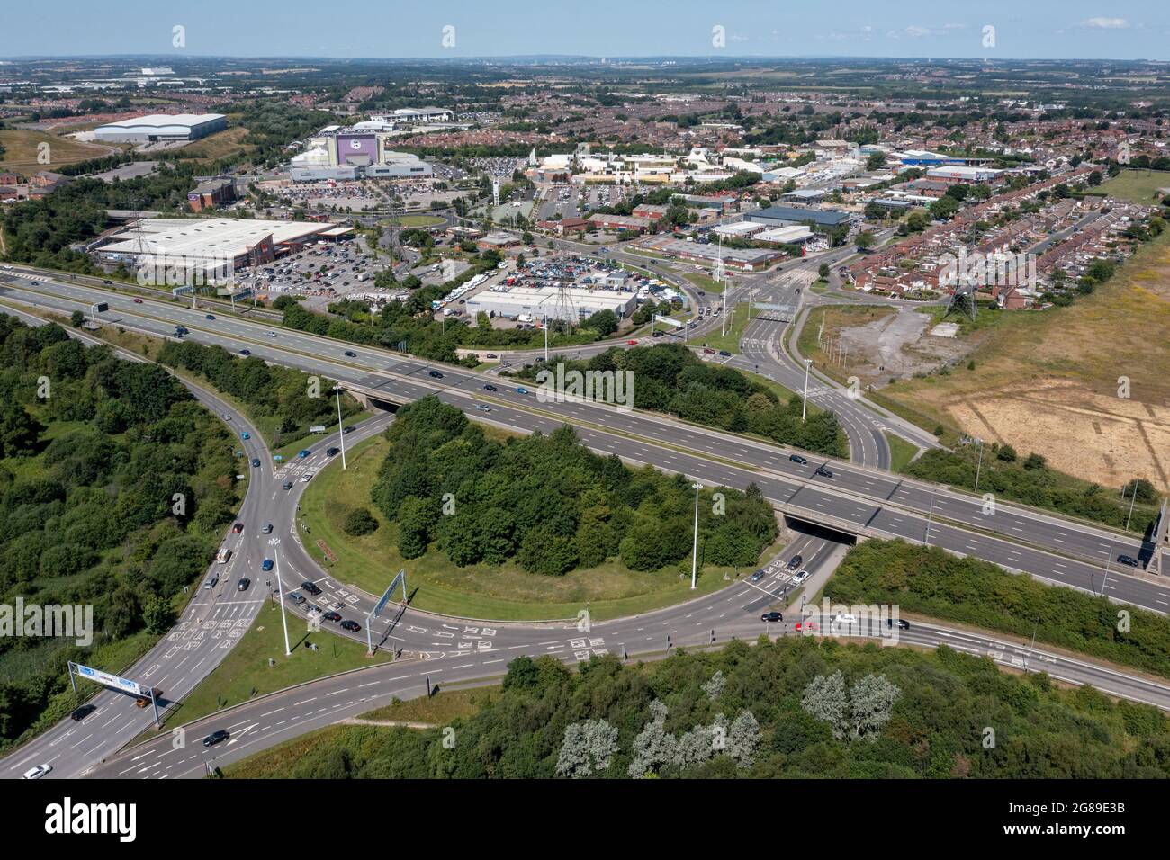 Xscape Castleford, West Yorkshire leisure and retail park, close to the