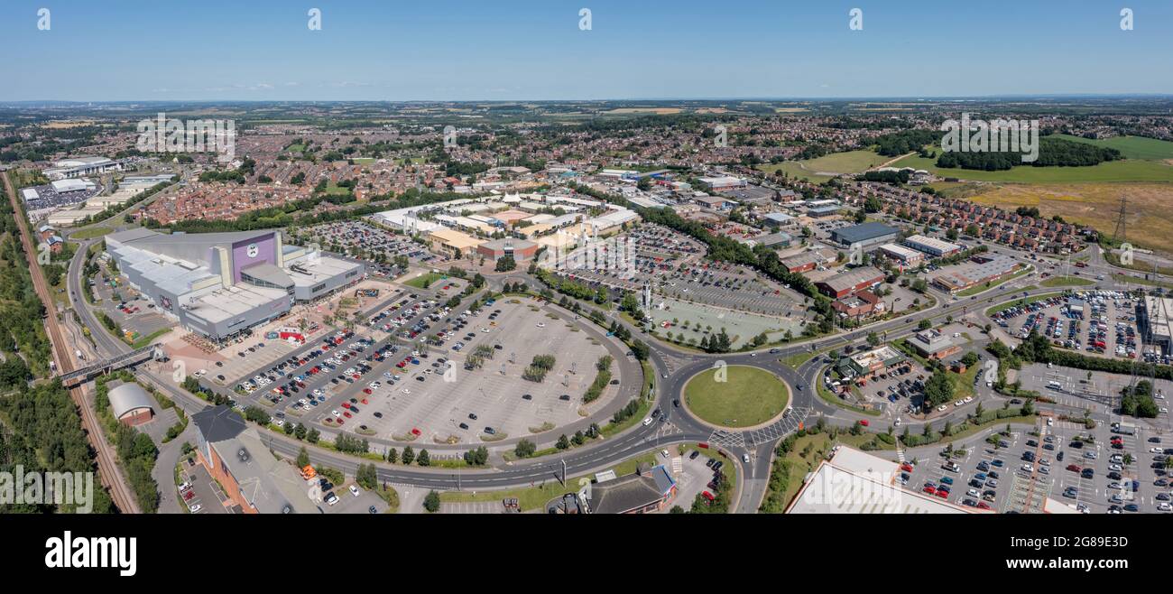 Xscape Castleford, West Yorkshire leisure and retail park, close to the