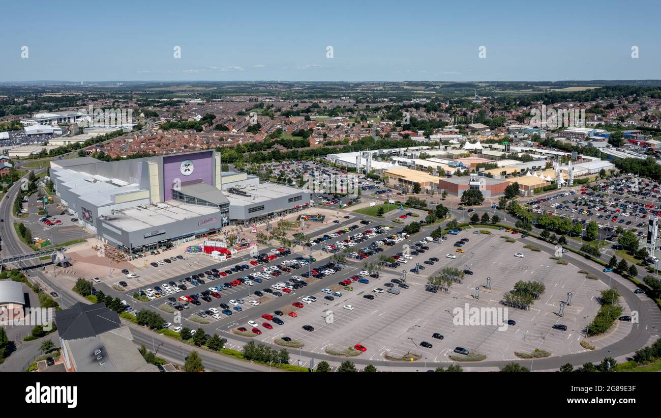 Xscape Castleford, West Yorkshire leisure and retail park, close to the