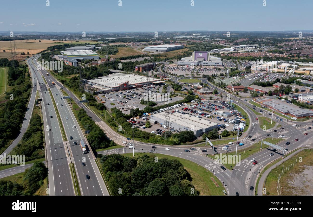 Xscape Castleford, West Yorkshire leisure and retail park, close to the